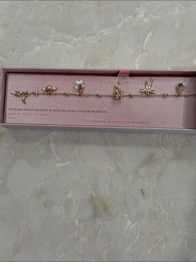 NIB Luna Norte Gold Charm Bracelet